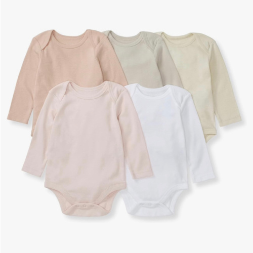 Burt's Bees Baby Bodysuits, Short Sleeve and Long Sleeve One-Pieces, 100% Organic Cotton