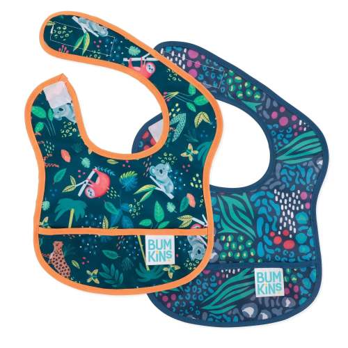 Starter Bib for Babies 6 to 24 months - Jungle + Animal | Bumkins Baby