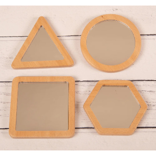 Little Looking Shape Discovery Mirrors | Eco-Friendly Wooden Reflection Set