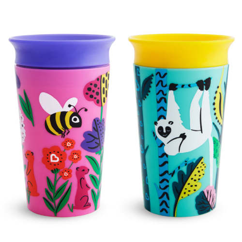 Munchkin Miracle® 360° WildLove Sippy Cup - Bee/Lemur