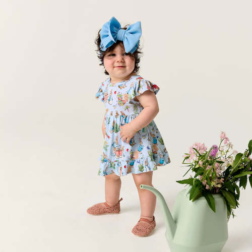Peter Rabbit™ Tie Back Ruffled Dress - 12/18M