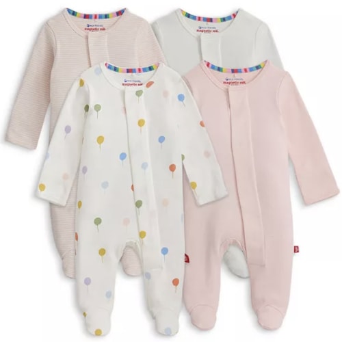 Girls' Footie Bundle, Pack of 4 - Pink