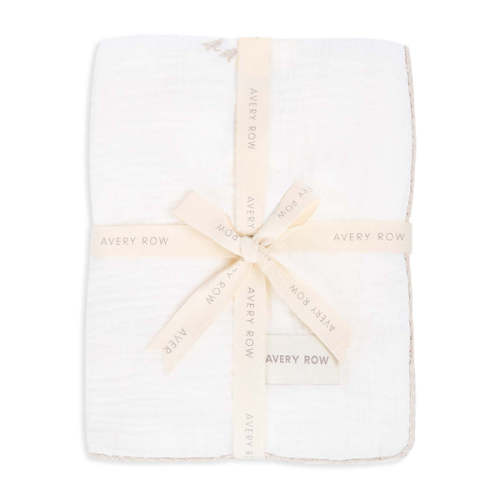 Avery Row - Embroidered Muslin blanket - Little Farm – Kidz District