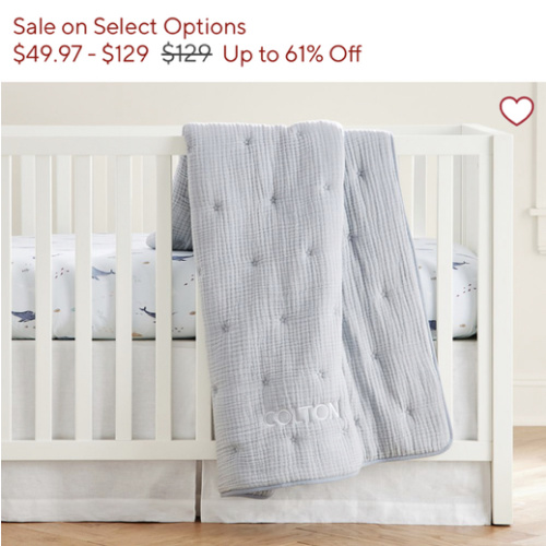 Cuddle Me Muslin Baby Quilt | Pottery Barn Kids