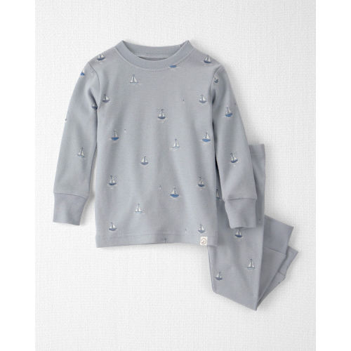 Baby 2-Piece Organic Cotton Ribbed Pajama Set in Sail Away Print - Little Planet | Carter's