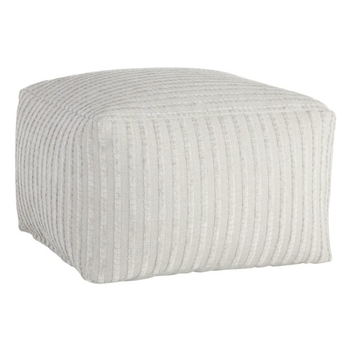 Bubble Dot Pouf, Light Grey | At Home