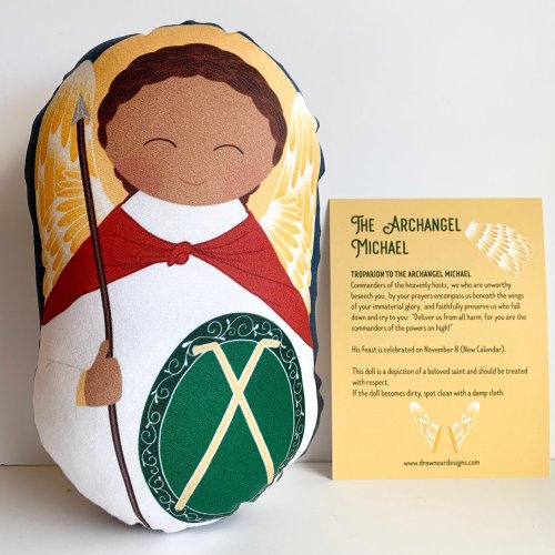 Archangel Michael Snuggly Saints Doll — Draw Near Designs