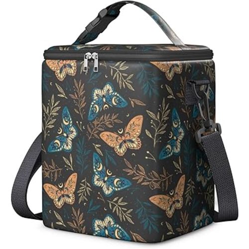 Breastmilk Cooler Bag with Ice Pack, Fits 6 Baby Bottles Up to 9 Ounce Insulated Baby Bottle Bag, Breast Milk Cooler on The go with Strap, Bottle Storage Bag for Nursing Mom Daycare