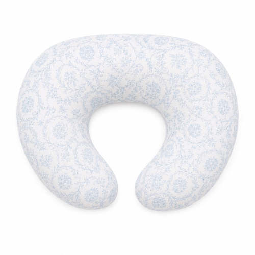 Blue Chinoiserie Ruffle Nursing Pillow Cover