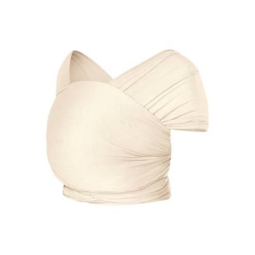 Ergobaby Aura Knit Baby Wrap - Cream: Buckle-Free Carrier, Lyocell Material, Facing-In Front Design, 8-25 lb Capacity