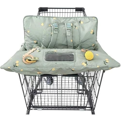Shopping Cart Cover for Baby 2 in 1 High Chair Covers for Restaurant Comfortable Grocery Cart Seat Covers for Infant, Toddler Universal Suitable for Most Shopping Carts Machine Washable