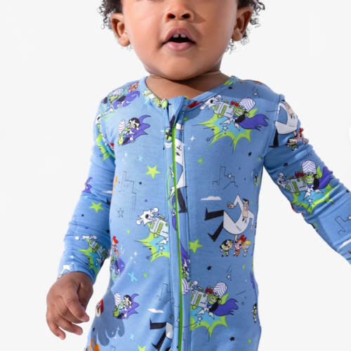 Powerpuff Girls Mojo Jojo Showdown Bamboo Convertible Footie