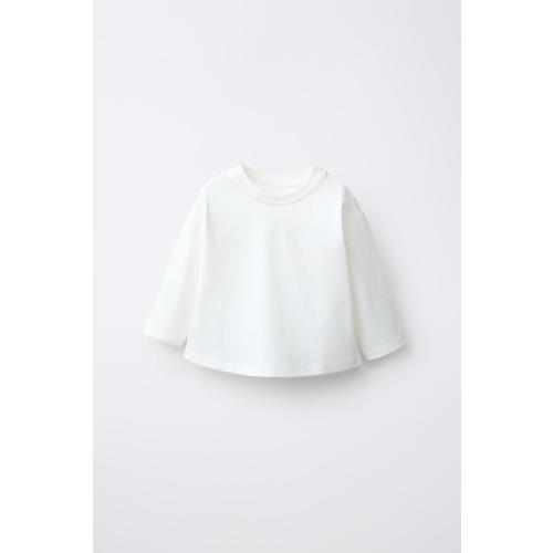 PLAIN T-SHIRT - Ecru | ZARA United States
