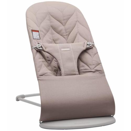 BabyBjorn Bouncer Bliss, Cotton Petal Quilt - Sand Grey
