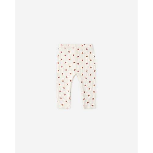 Ribbed Legging Red Hearts
