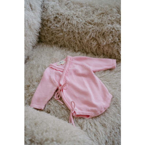 Belle Knit Wrap Romper - Pink – MYLA JANE