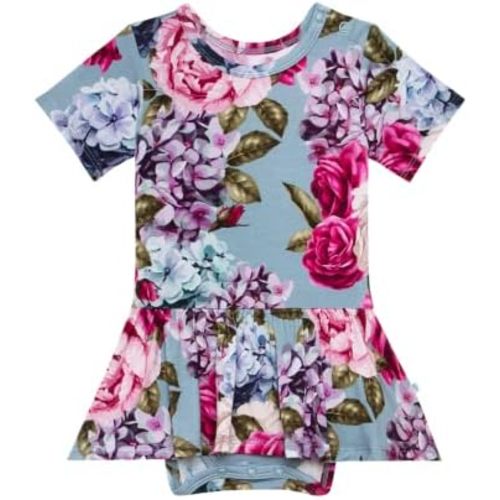 Posh Peanut Baby & Little Girls Dresses for Summer - Twirl Bodysuit Dresses for Girls Made of Soft Viscose from Bamboo