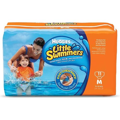Huggies Little Swimmers Disposable Swimpants, Size M (24-34 lb), 11 ct