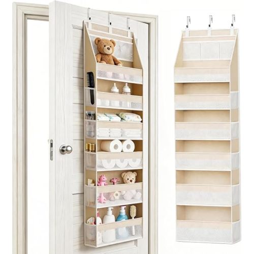 Over The Door Organizer 6 Large +13 Mesh Side Pockets