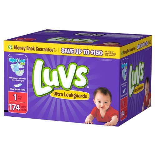 Luvs Baby Diapers Value Pack (Select Size), Size: Size 1  (174 Count)