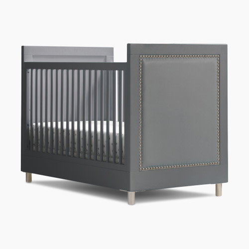 Simmons Kids Avery 3-in-1 Convertible Baby Crib with Daybed/Toddler Bed Conversion Kit - Charcoal Grey