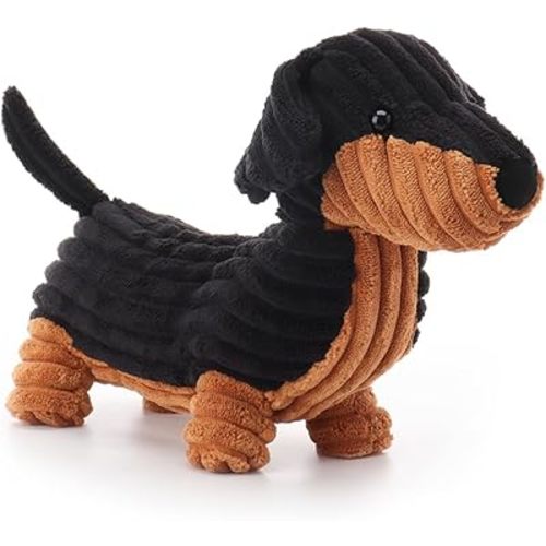 Apricot Lamb Dachshund Fulan Dog Stuffed Animals for Kids, Soft Cute Plush Toys for Baby Girl and Boy, 10.6 Inches