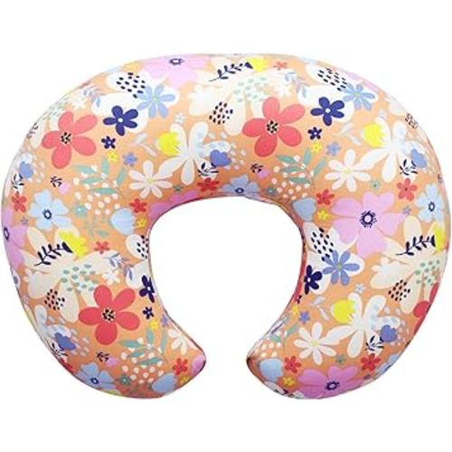 Nursing Pillow,Bottle and Breast Feeding Pillows for Baby Boy and Girls,Donut Tummy Time Pillow with Removable Cotton Blend Cover,Original Support Sit Up Pillow(Flower-71)