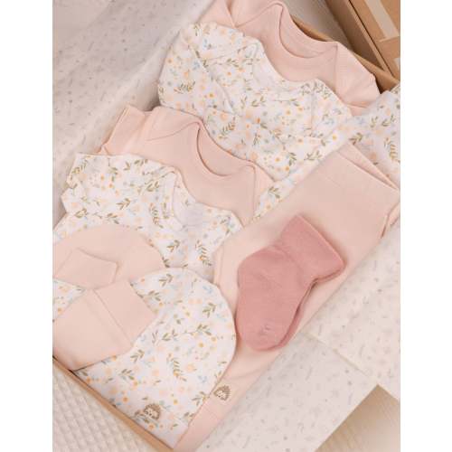 Floral Organic Baby Layette Gift Set, 12 Pc – My Little Zone