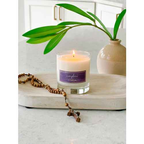 Compline Candle - Night Prayer | Dark Amber + Vanilla + Lavender