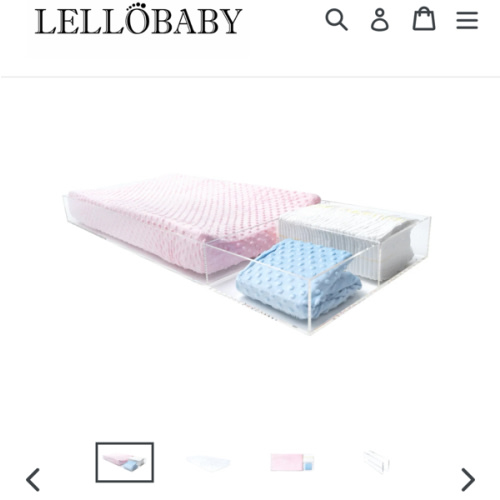 LELLOBABY™ - 6mm Thick Premier Edition Acrylic Diaper Changing Tray PLUS+
