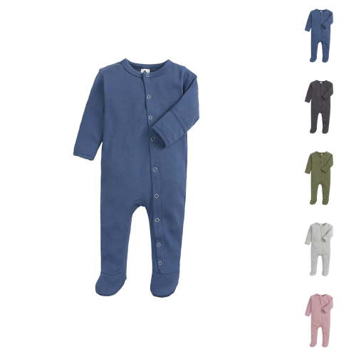 Newborn Outfits Baby Rompers Boy Unisex Baby Footed Pajamas for Boys | Snap Up Romper Jumpsuit with Mitten for Comfortable Sleep and Play 0-12 Months
