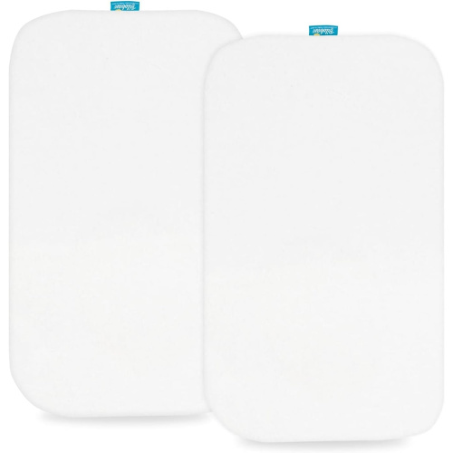 Bassinet Sheets - Fit Chicco LullaGo Anywhere Portable Bassinet, 2 Pack, 100% Organic Cotton