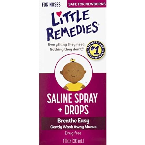 Little Remedies Noses Saline Spray Drops, 1 Fl Oz (Pack of 1)