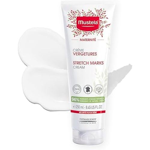 Mustela Maternity Stretch Marks Cream for Pregnancy - Natural Skincare Massage Moisturizer with Natural Avocado, Maracuja & Shea Butter - Lightly Fragranced or Fragrance Free - Various Sizes