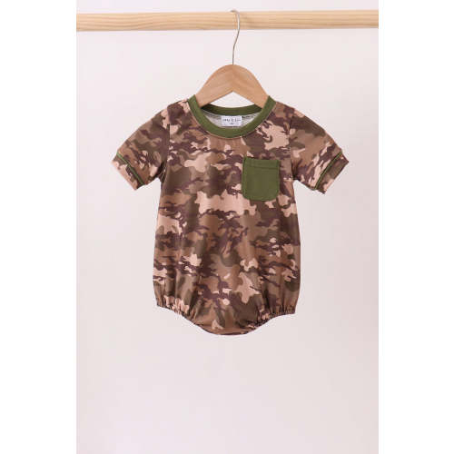Camouflage print pocket bubble – HoneyBean