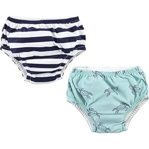 Hudson Baby Unisex Baby Swim Diapers, Sea Turtle, 6-12 Months