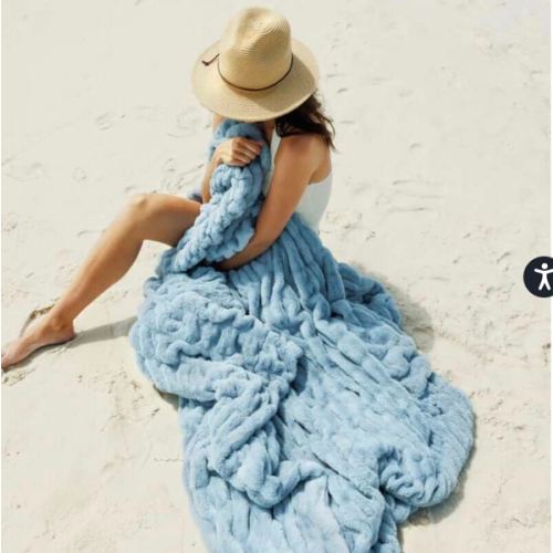 Alaskan Blue Hugs Blanket | Minky Couture