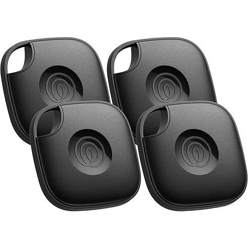 Life360 Tile - Bluetooth Tracker, Keys Finder and Item Locator for Keys, Bags and More. Phone Finder. Both iOS and Android Compatible. 4-Pack (Black)