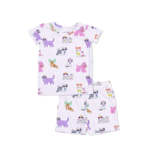Short Loungewear Set, Fancy Dogs