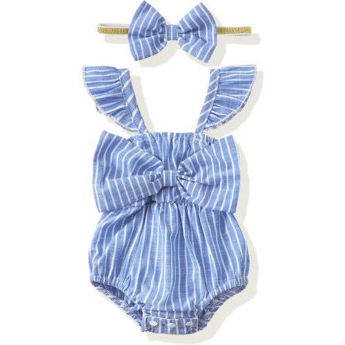 Renotemy Newborn Infant Baby Girl Clothes Rompers Summer Jumpsuits Short Sleeve Romper Infant Baby Clothes Girl