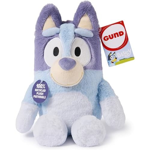 GUND Bluey Sustainably Soft Plush, Made with Recycled Materials, Stuffed Animals for Kids & Toddlers, Blue, 13”