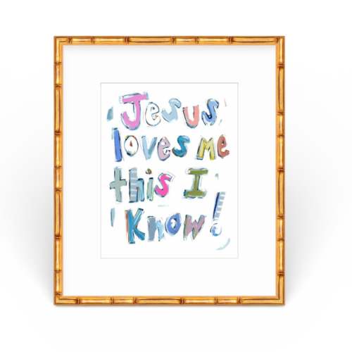 Jesus Loves Me Fine Art Print
