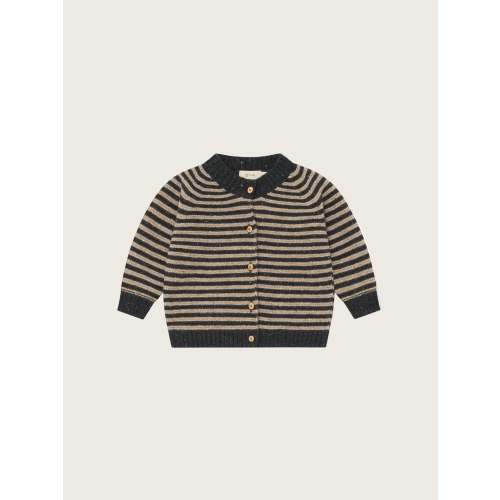 Charcoal Stripes Wool Cardigan