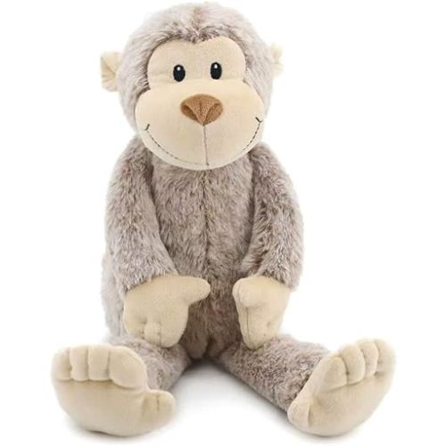 Cute Plush Monkey Toy Soft Stuffed Animal，15.4 inch Adorable and Cuddly Plush Monkey Huggable Companion for Comfort