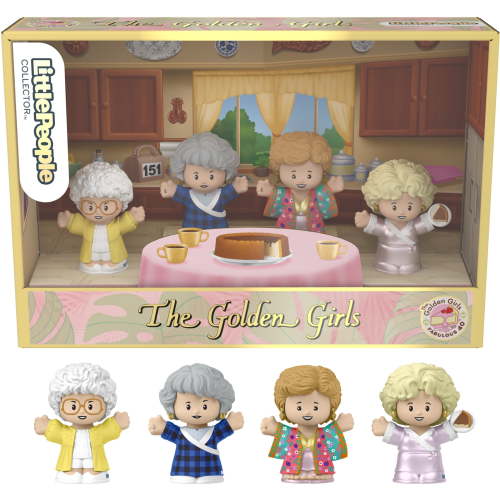Little People Collector The Golden Girls Late Night Cheesecake 40th Anniversary Figure Set in a Display Gift Box for Adults & Fans