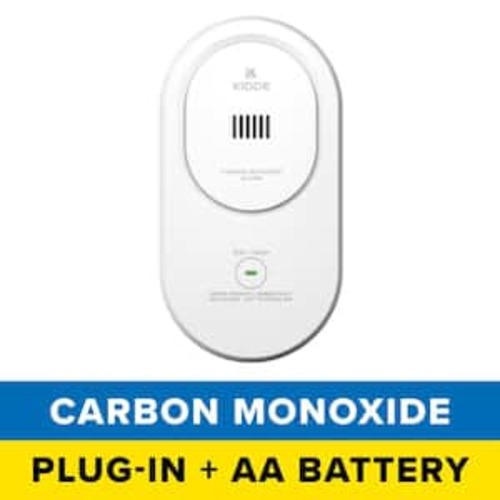 Plug-In Carbon Monoxide Detector with AA Battery Backup and Rotating Plug, COP