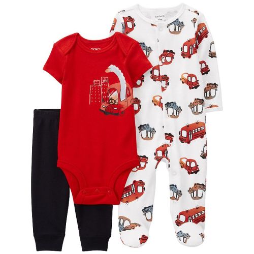 Baby Boy Carter's Cars Sleep & Play, Bodysuit & Pants Set