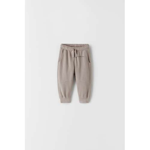 9-12 Mos BASICSTEXT DETAIL PLUSH PANTS