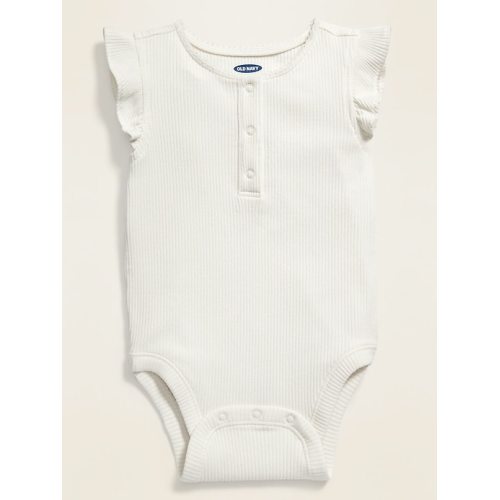 Ruffle-Trim Henley Bodysuit for Baby
