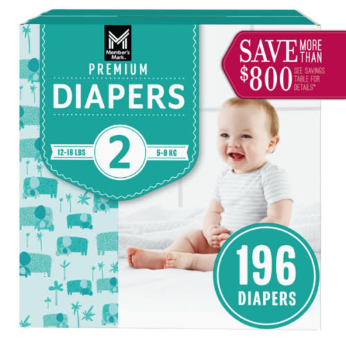 Member's Mark Premium Baby Diapers, Sizes: Newborn - 7 - Sam's Club